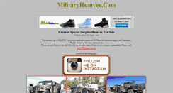 Desktop Screenshot of militaryhumvee.com